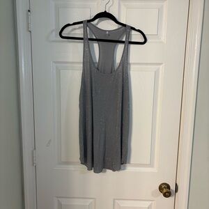 Joe’s Women’s Y2K Gray Embellish Sleeveless Tank Top, Size L